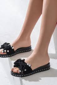 Elle Elle Shoes Siyah Kadin Terlik Terlik Siyah Kadin