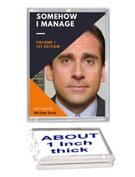 The Office Michael Scott Book Cover Executive Display Piece Desk  Paperweight