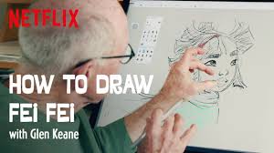 Fueled by memories of her mother, resourceful fei fei builds a rocket to the moon on a mission to prove the existence of a legendary moon goddess. How To Draw Fei Fei With Glen Keane Over The Moon Netflix Futures Youtube