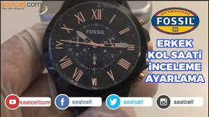 fossil fs5061 erkek kol saati inceleme ve ayarlama youtube