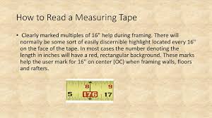 Tape measuring tapes used for the dress maker, or to measure a hem and everything in between. How To Read A Measuring Tape Ppt Download