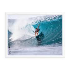 Leon glatzer (ger) miguel tudela (per) lucca mesinas (per) manuel selman (chi) hiroto ohhara (jpn) 2019 world surfing games. Kanoa Igarashi Poster Framed Pipeline 2020 World Surf League