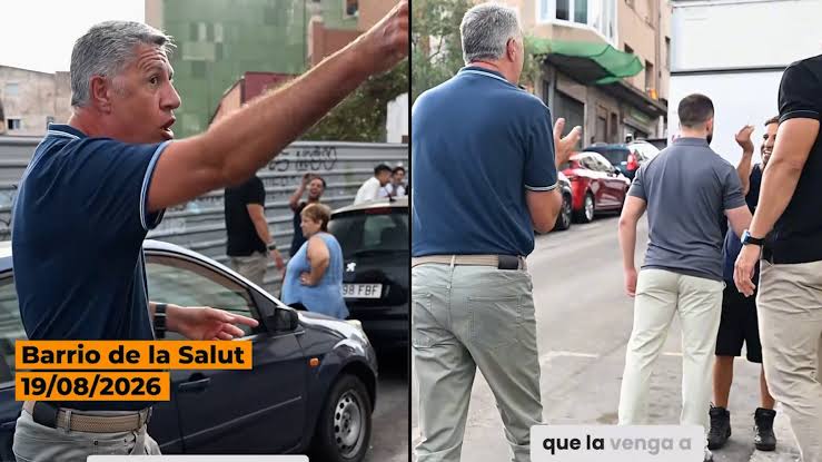 Albiol se encara a una okupa junto con los vecinos de Badalona | Cataluña