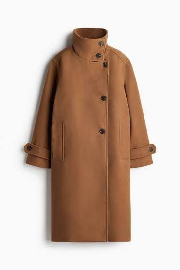 Women's Brown High-collar coat | H&M