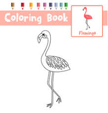 The bird acquires this color when it eats algae and crayfish. Coloring Pages Flamingo Vector Images Over 160