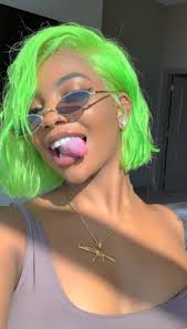 Pinterest Wav Ee Green Hair Aesthetic Hair Hair Styles