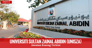 Sila klik menu iklan jawatan untuk maklumat lanjut. Jawatan Kosong Terkini Universiti Sultan Zainal Abidin Unisza Kerja Kosong Kerajaan Swasta