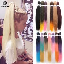 The answer is hair extensions! Long Pre Stretched Easy Braid Hair Ombre Jumbo Braiding Hair Blonde Synthetic Crochet Braids Hair Extensions Low Temperature Jumbo Braids Aliexpress