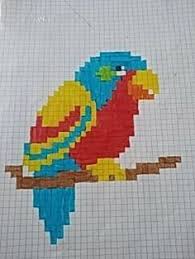 Perroquet Sur Une Branche En Pixel Art Pixel Art Art Pixel