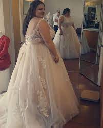 Plus Size Brides Can Have Custom Wedding Gowns And Replicas For Less Plus Size Wedding Gowns Wedding Dresses Plus Size Wedding Dresses