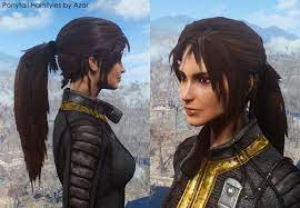 Ponytail Hairstyles By Azar At Fallout 4 Nexus Mods And Community Hair Styles Ponytail Hairstyles New Hair