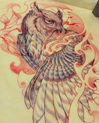 Pin By Steph Devo On Neo Japanese Tattoo Owl Tattoo Drawings Owl Tattoo Design Owl Tattoo