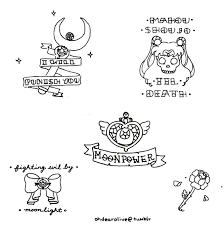 I Drew Some Sailor Moon Themed Traditional Tattoos As A Set I Do Want To Colour Them Soon But I Am Ver Sailor Moon Tattoo Traditional Tattoo Sailor Moon