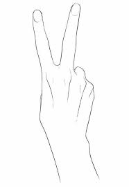 Signo De La Paz Atras Manos Dibujo Cosas De Dibujo Dibujos Sombreados A Lapiz