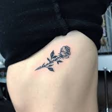Rose Tattoo On The Left Side Ribcage Tattoo Artist Romeo Lacoste Rose Rib Tattoos Rib Tattoo Small Rose Tattoo