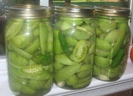 Spicy Green Tomato Pickles Recipe Food Com Recipe Tomato Pickle Recipe Pickling Recipes Canning Recipes