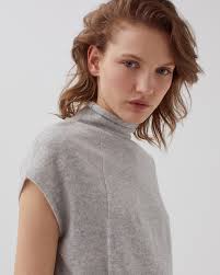 Sleeveless cashmere jumper ashen gray