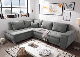 Details Zu Ecksofa Couch Malia Sofa Schlafcouch Bettsofa Schlamm Grau L Form Universell