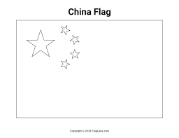 Coloring page china flag and national symbols to print. Free China Flag Coloring Page