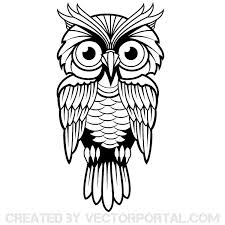 This owl coloring page was designed with the idea of just sitting back, relaxing and and enjoying some time coloring. Owl Vector Art Owl Vector Vector Art Art Logo