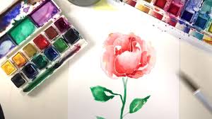 Mit den farben und bildern könnt ihr dimension, unendlichkeit, neugier und spannung vermitteln. Rose Malen Modernes Aquarell Youtube