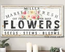 Your source for classic curated collections of home furnishings, accessories, and gifts. Fresh Flowers Sign Etsy