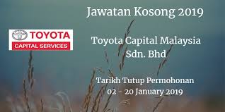 Tempoh sah laku pendaftaran calon dipendekkan daripada lima (5) tahun kepada satu (1) tahun. Jawatan Kosong Toyota Capital Malaysia Sdn Bhd 02 20 January 2019 Update