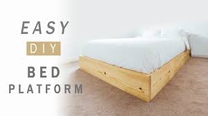 How to make a king size platform bed. Easy Diy Bed Platform With Plans How To Make Youtube