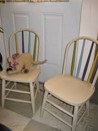 Pair Of Vintage Child S Chairs Painted With Annie Sloan Chalk Paint Kids Chairs Chalk Paint Furniture Painted Furniture