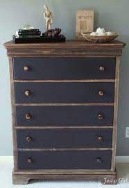 Not available for pickup and same day delivery. Dresser With Matte Black Drawers And Wood Stained Remainder Rustic Dresser Redo Furniture Furniture Makeover