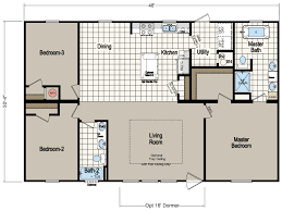 Pine Manor 0483a Built By Homes Of Merit In Lake City Fl View The Floor Plan Of This 3 Bedroom 2 Bathroom Multi Section Hom Homes Of Merit Floor Plans Manor