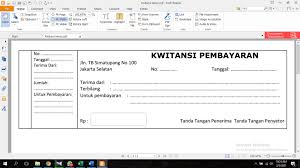 Unduh gambar background hd, latar belakang, berbagai warna background vector. Cara Membuat Format Kwitansi Dengan Excel Dan Word Inigadgets