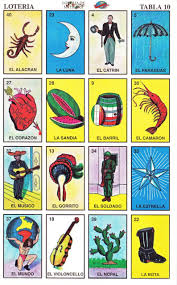 Mexican Loteria Cards The Complete Set Of 10 Tablas Etsy In 2020 Loteria Cards Cards Loteria