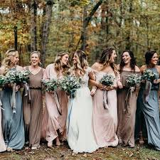 Winter Woodland Wedding With A Boho Bridal Gown Bridal Party Gowns Boho Bridal Gowns Woodland Wedding