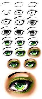This tutorial will be for the most common anime / manga eye style for females which is a large and cute female eye commonly used for young female for the upper eyelid, create a curved line similar to the one shown above. Artstation How To Draw Anime Eyes Susanne Witt