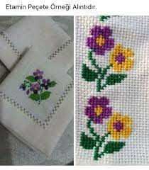 Kolay Etamin Cicek Ornekleri Kanavice Cicek Modelleri 2019 26 Kanavice Kanavice Ornekleri Kanavice Tasarimlari