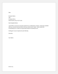 Date _, to, dear, mr. Agreement Renewal Letter Samples Document Hub