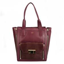 Vince Camuto Bordo Deri Kol Cantasi Deri Canta Satchel Canta Modelleri