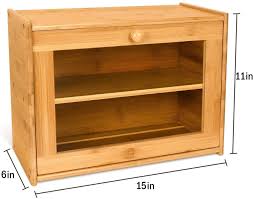 Check spelling or type a new query. Buy Goodpick Bamboo Bread Box 15 X 11 X 6 Wood Bread Boxes On Countertop Shelf Bread Container For Kitchen With Cutting Board Small Wooden Bread Box For Egg Tart Potato Farmhouse