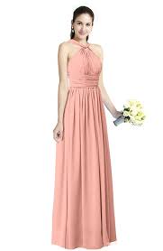 Bridesmaid Dresses Peach color Bow 500+ styles