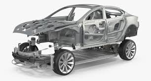 Tesla Model S Frame And Chassis 3d Model Tesla Model Tesla Model S Tesla