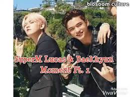 Idk i just love them, if you are a hard chanbaek shipper just skip this song: Superm Baekhyun And Lucas Moment Pt 1 Youtube