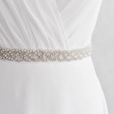 Bridal Wedding Belt Bridesmaid Dress Sash Crystal Rhinestone Ribbon Waist Belt Wish Rhinestone Applique Wedding Wedding Dress Belt Bridal Belt