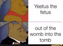 Maybe you would like to learn more about one of these? Yeetus The Fetus Out Of The Womb Into The Tomb