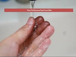 skin after dying hair home remes