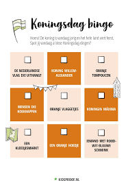 Na overleg is er besloten de bingo door te laten gaan. Gratis Koningsdag Kletspraat En Bingo Kidsproof Haarlem
