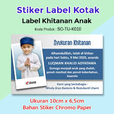 Check spelling or type a new query. Stiker Label Syukuran Walimatul Khitan Khitanan Anak Kotak Foto Shopee Indonesia