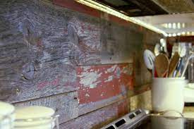 I've created a kitchen backsplash from pallet wood. 13 Removable Kitchen Backsplash Ideas