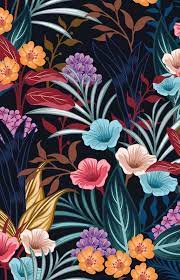 Sold by flyeri and ships from amazon fulfillment. Gorgeous Unique Floral On Dark Background Floral Wallpaper Floral Pattern Design Flower Wallpaper