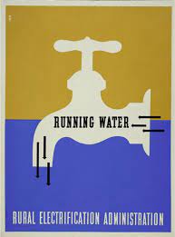 Running Water Poster Rural Electrification Administration Lester Beall Jpg 500 674 Pixels Japanese Poster Design Running Water Poster Design Layout
